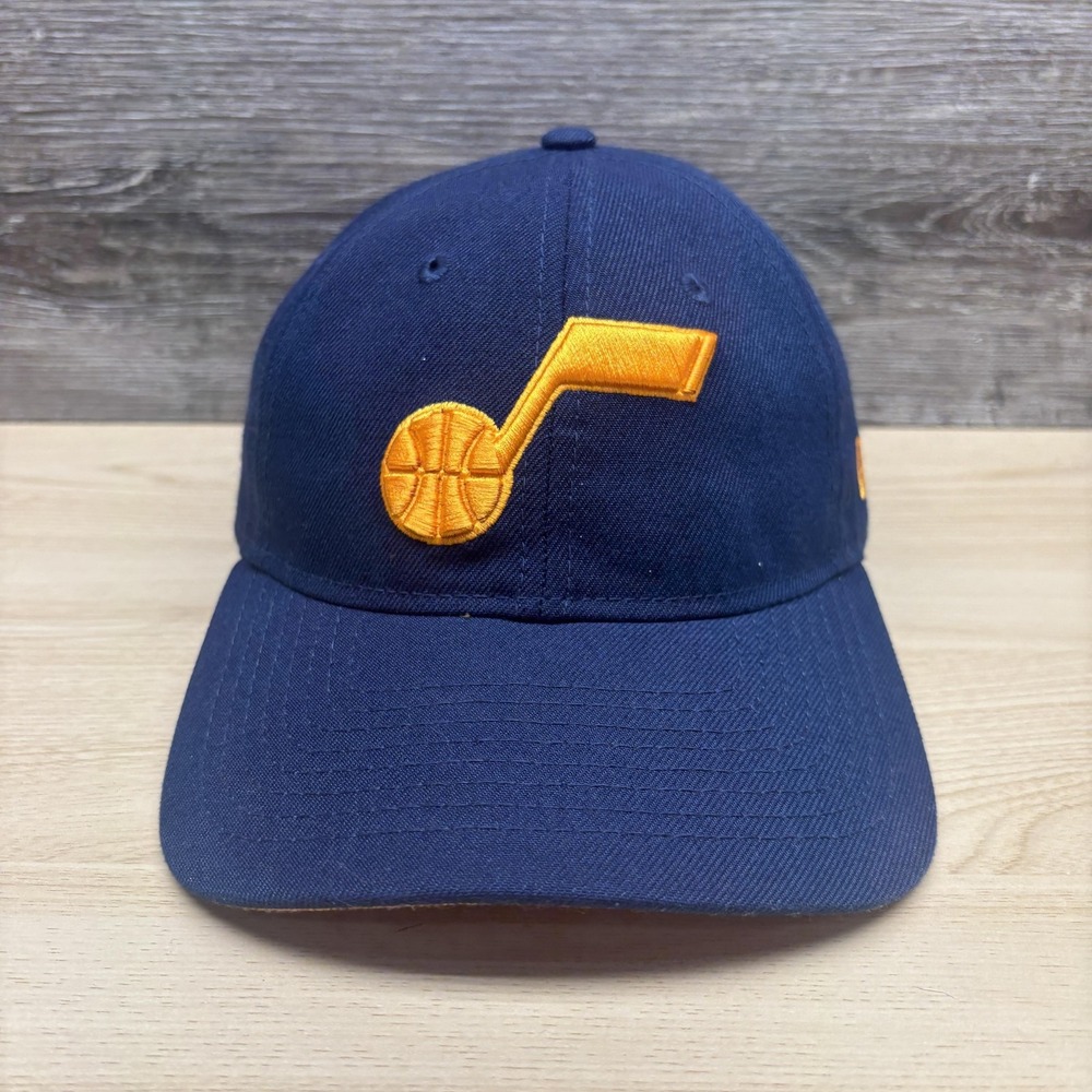 Utah Jazz Hat Cap Strap Back Mens One Size Navy Blue NBA Basketball New Era